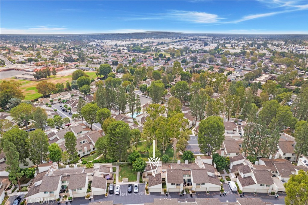 242 Mountain Court Brea, CA 92821 - Photo 50 of 54 an aerial view of a city with lots of residential buildings