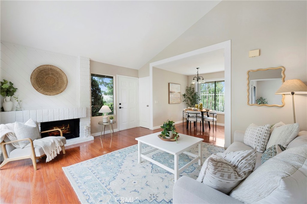 242 Mountain Court Brea, CA 92821 - Photo 8 of 54 a living room with furniture and a fireplace
