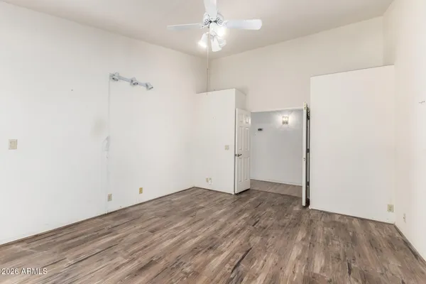 wooden floor in an empty room