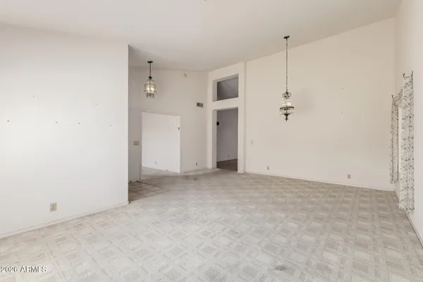 a view of an empty room