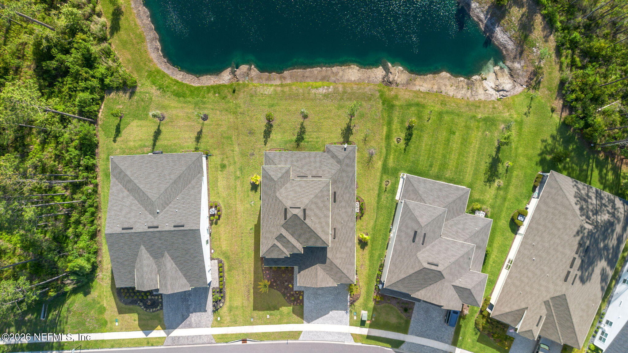 101 Elm Br Road St. Johns, FL 32259 - Photo 61 of 77 an aerial view of residential house with outdoor space and swimming pool