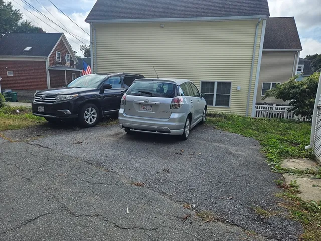 a car parked in front of house