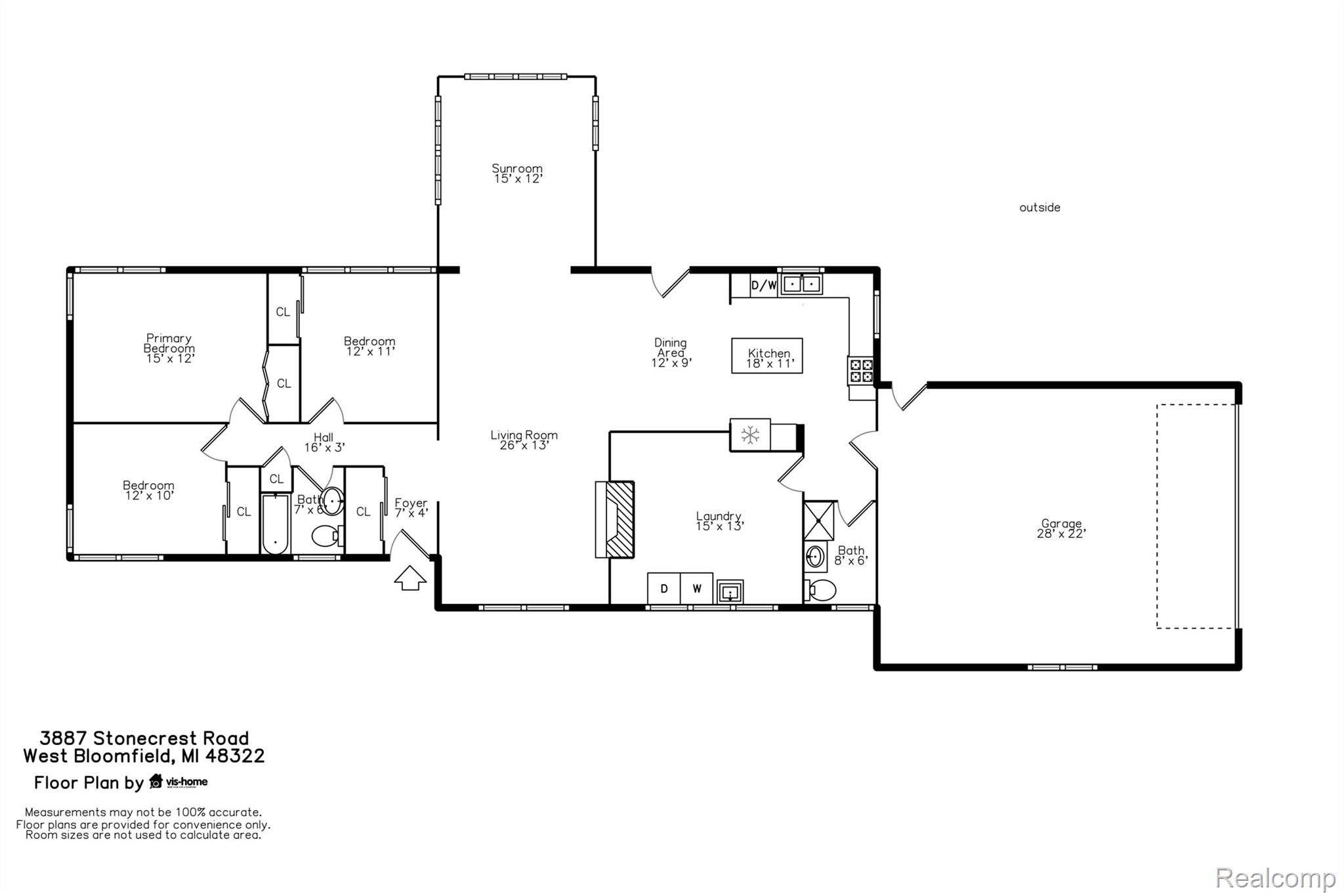 3887 Stonecrest Road West Bloomfield, MI 48322 - Photo 45 of 45 Floor plan