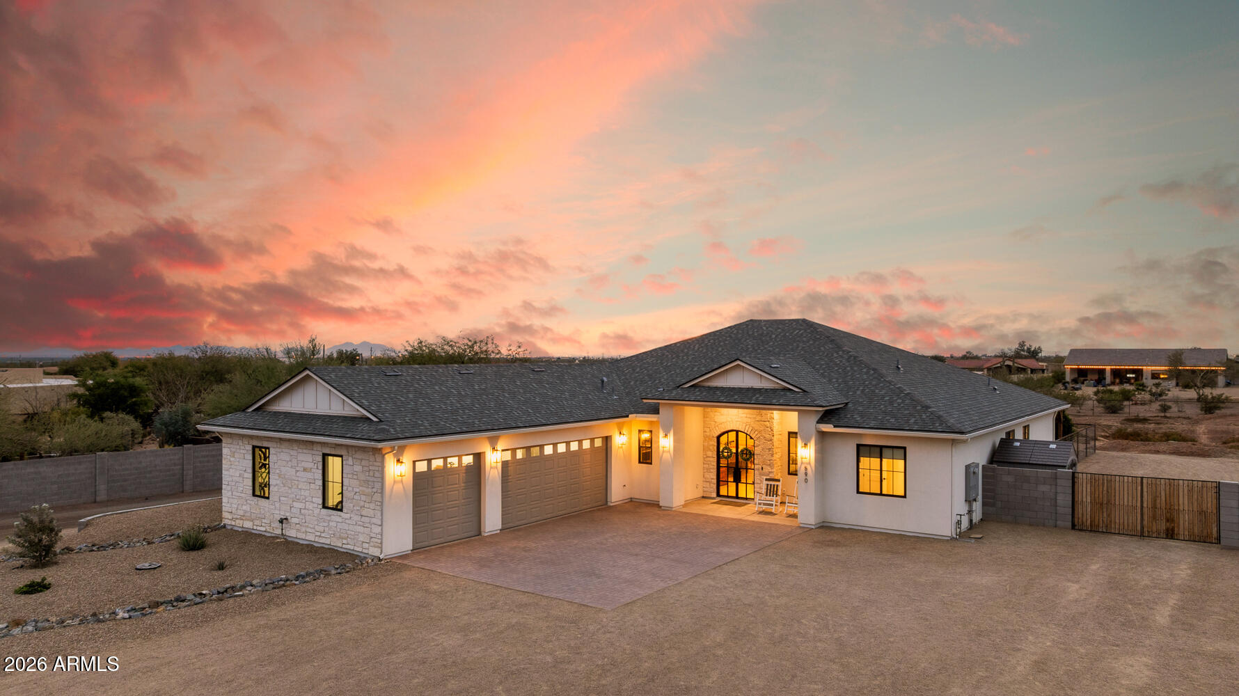 Front Aerial Twilight