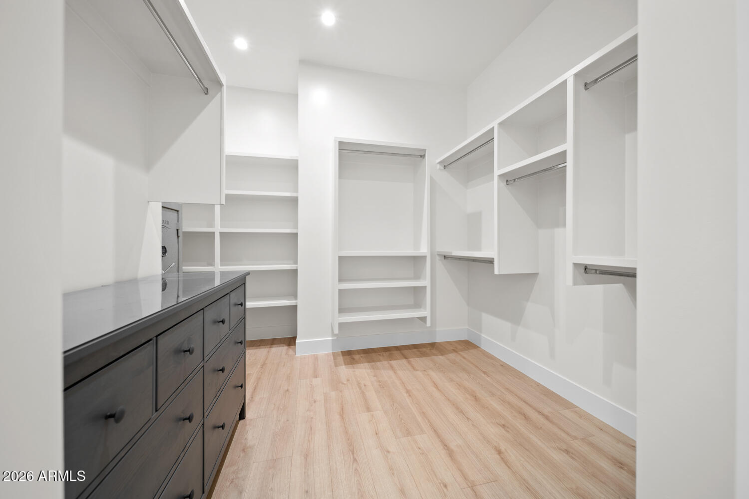 590 South Sun Road Apache Junction, AZ 85119 - Photo 35 of 68 a room with walk in closet and wooden floor