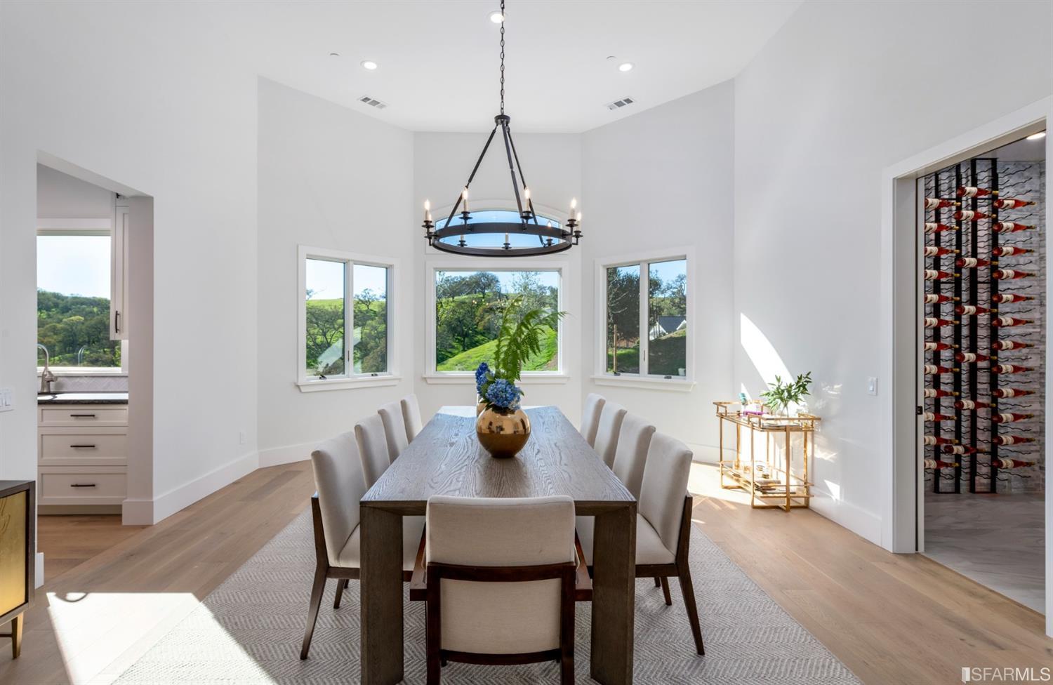 5 Winding Oaks Drive Pleasanton, CA 94566 - Photo 19 of 72 a view of a dining room with furniture window and wooden floor