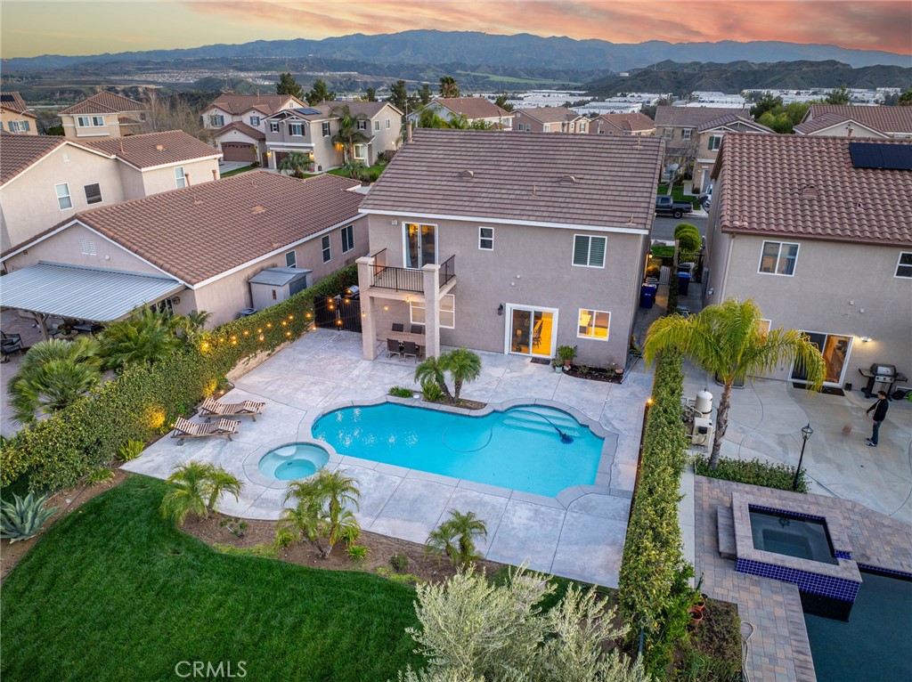 28201 Springvale Lane Castaic, CA 91384 - Photo 48 of 59 an aerial view of residential houses with outdoor space and parking
