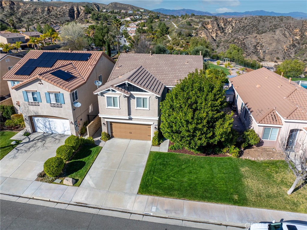 28201 Springvale Lane Castaic, CA 91384 - Photo 52 of 59 Aerial view of front of home.