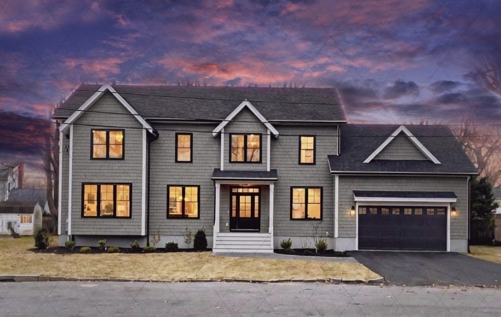 19 Cherokee Road Arlington, MA 02474 - Photo 39 of 42 a front view of a house with a yard