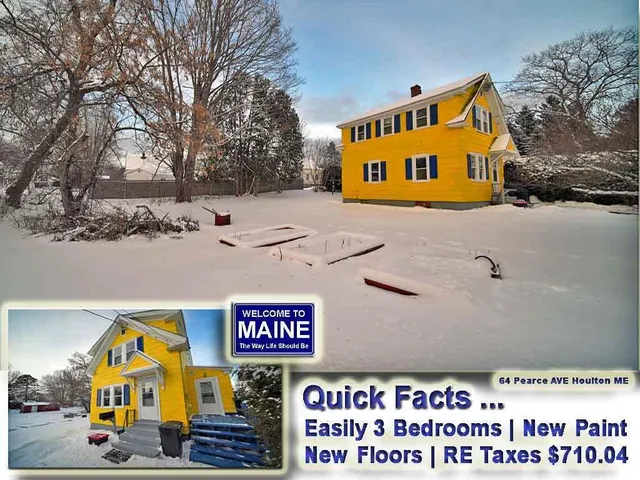 $119,500 | 64 Pearce Avenue, Houlton, ME 04730