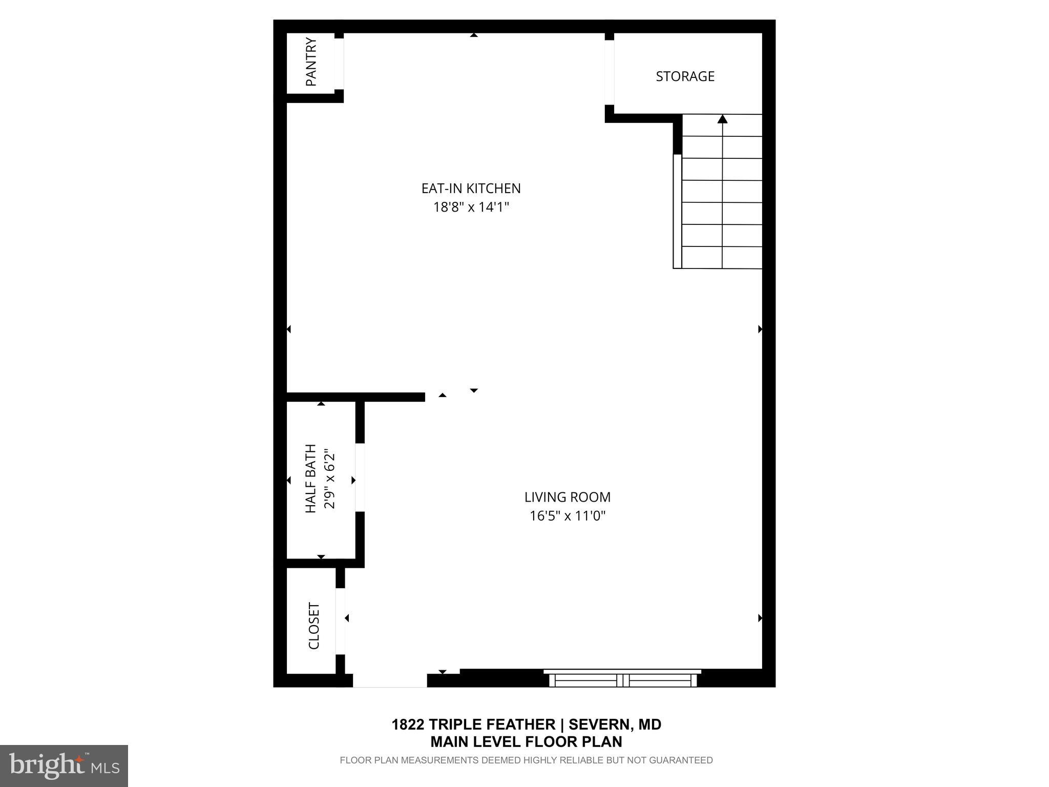 1822 Triple Feather Road, Unit 87 Severn, MD 21144 - Photo 32 of 35 Main Level Floor Plan