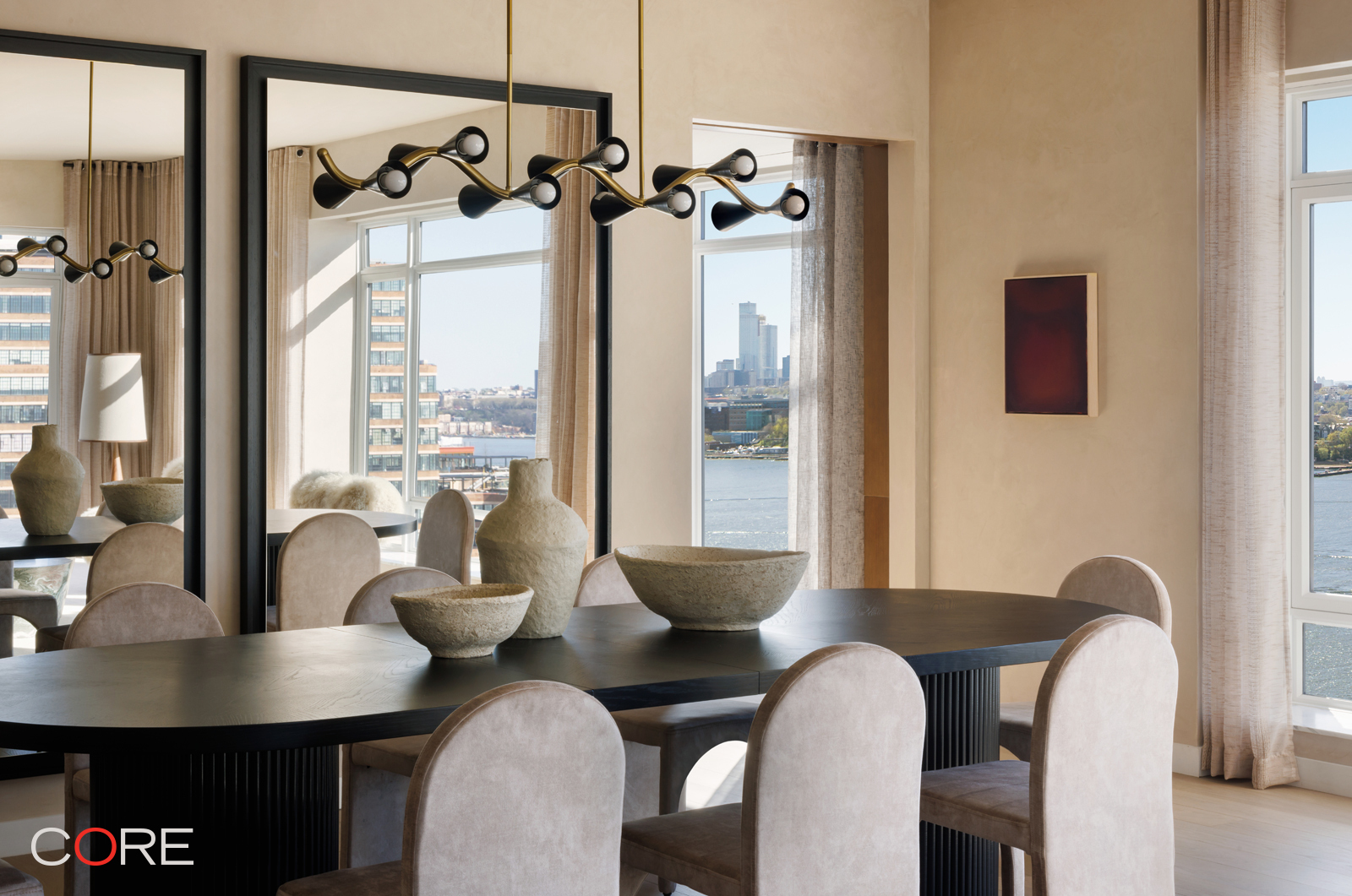 Undisclosed Address Manhattan, NY 10011 - Photo 2 of 19 a dining room with furniture and large windows