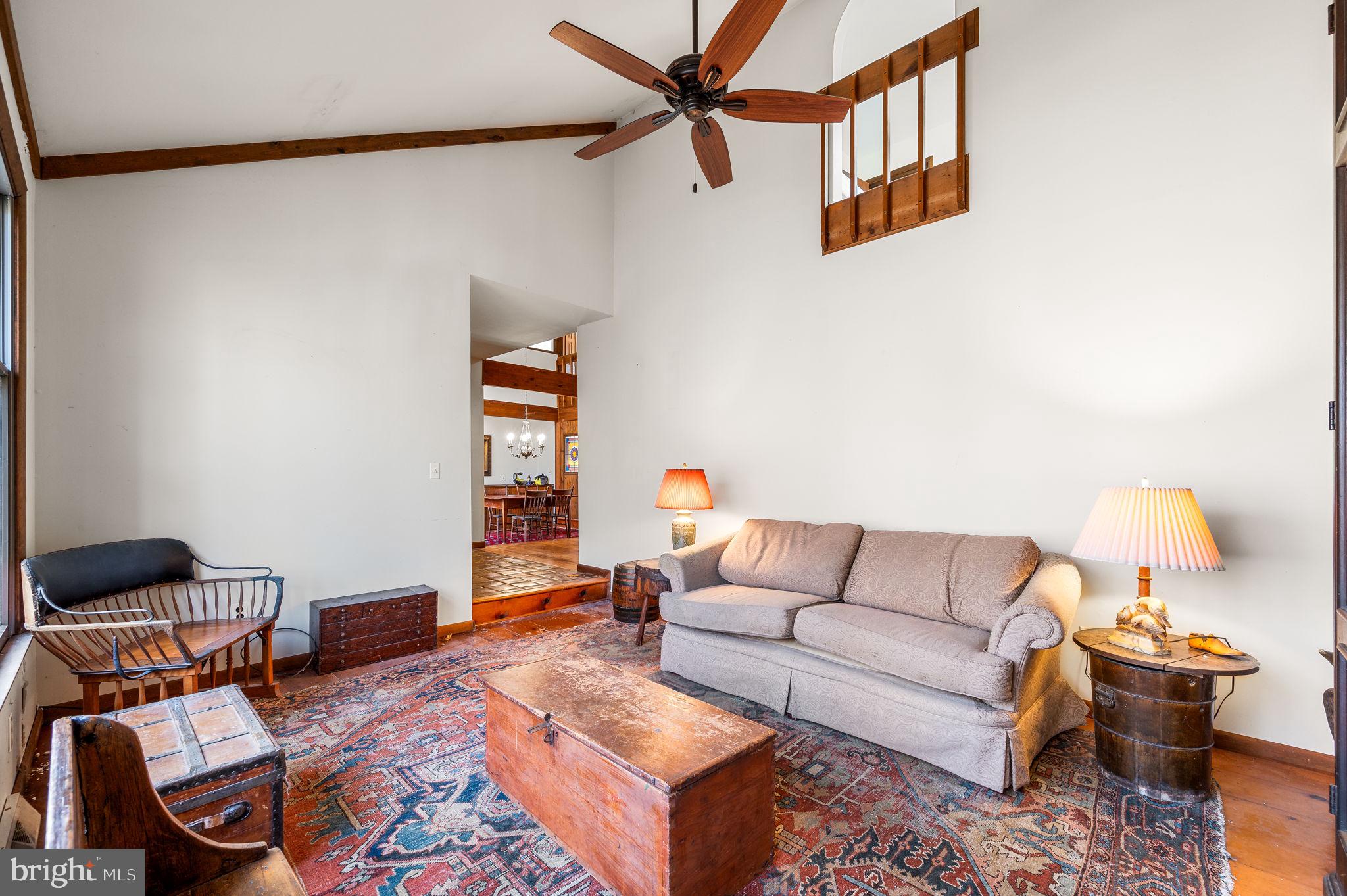 4134 Hollow Road Malvern, PA 19355 - Photo 7 of 36 Living room with vaulted ceiling