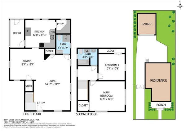 $425,000 | 2814 Union Street, Madison, WI 53704