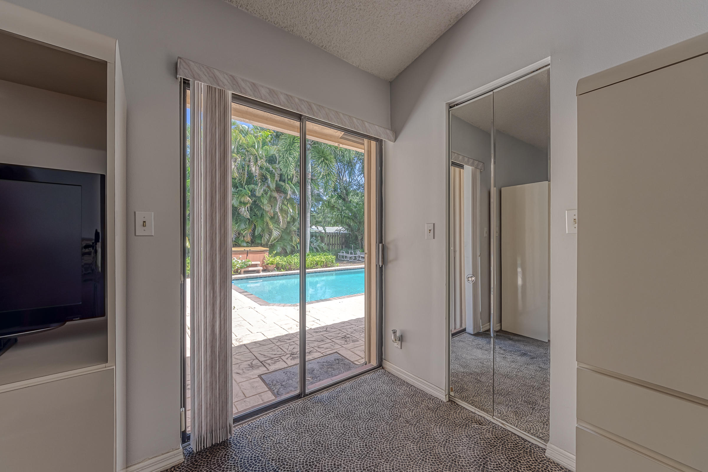 6199 Sweet Maple Lane Boca Raton, FL 33433 - Photo 32 of 52 Master Bed Rm View to Pool