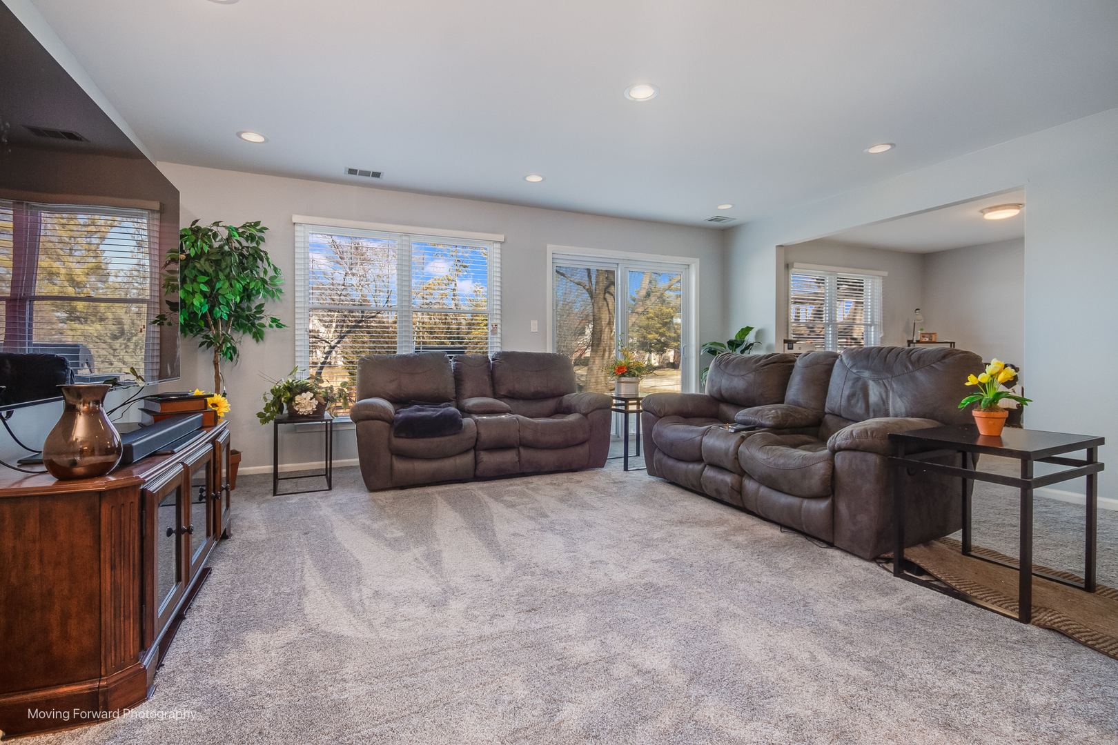 133 Rivershire Lane Lincolnshire, IL 60069 - Photo 4 of 26 a living room with furniture and a large window