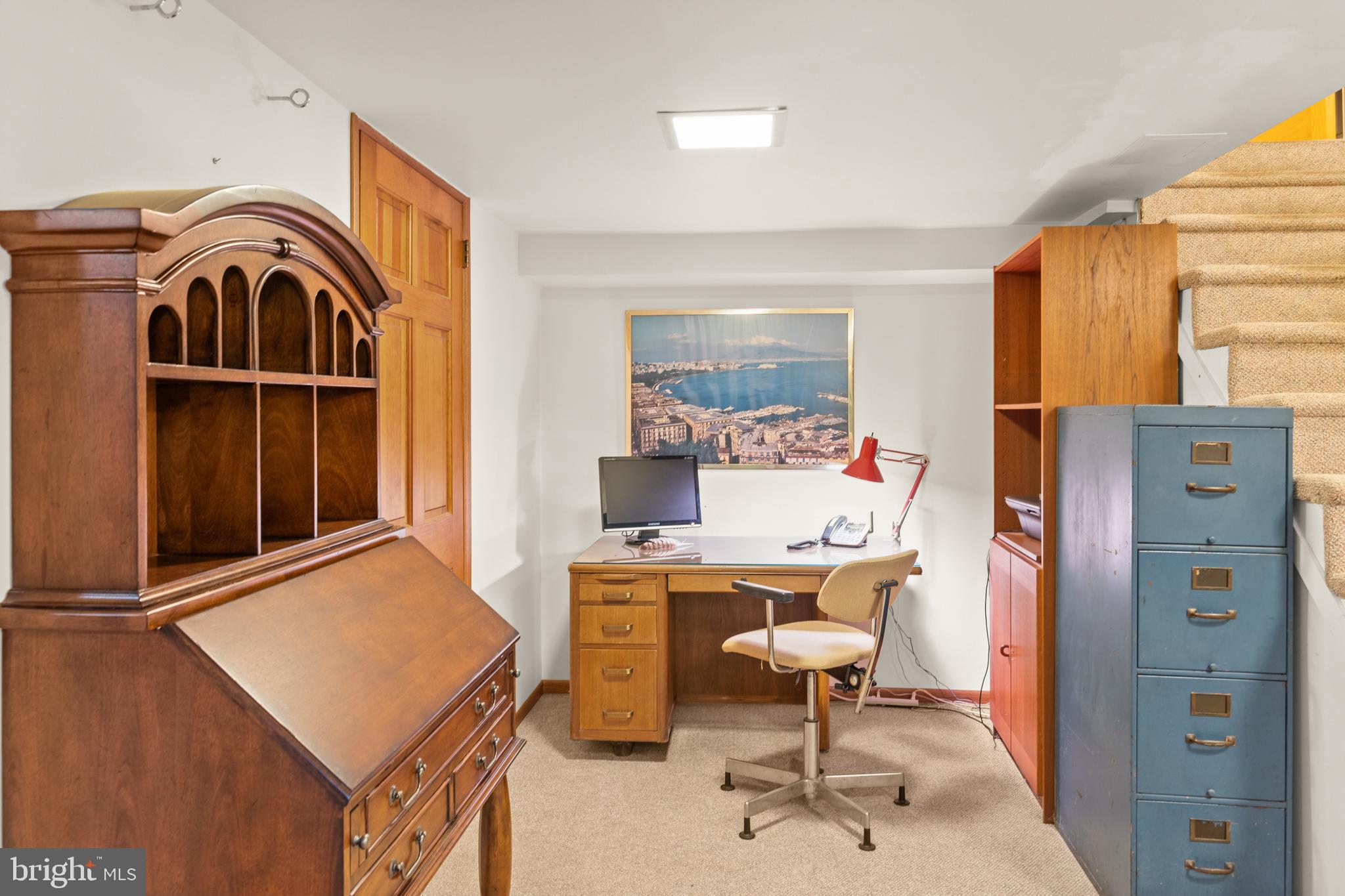 52 Prizer Road Phoenixville, PA 19460 - Photo 33 of 36 Office Area in Basement with Large Walk In Closet