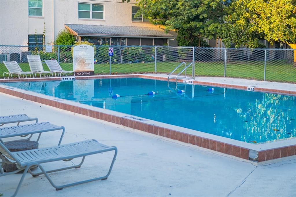 1902 Honour Road, Unit 23 Orlando, FL 32839 - Photo 29 of 31 a view of a backyard with lawn chairs potted plants and large tree