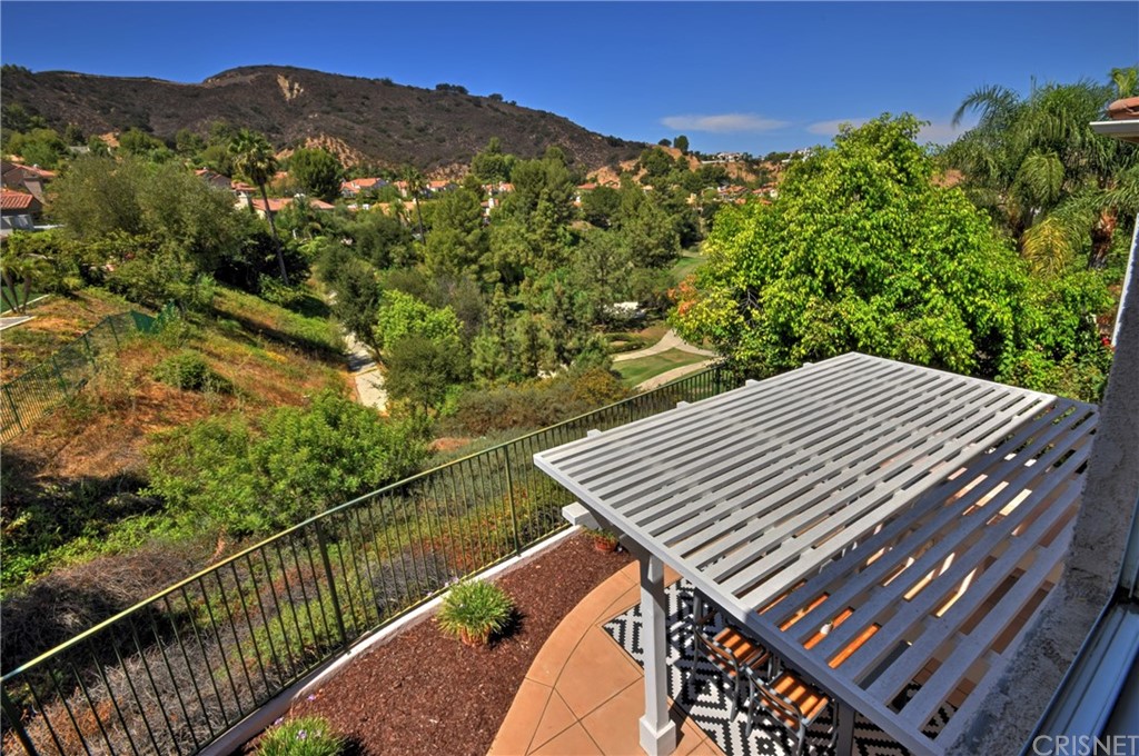 3619 Cll Joaquin Calabasas, CA 91302 - Photo 35 of 42 a view of a balcony with a yard