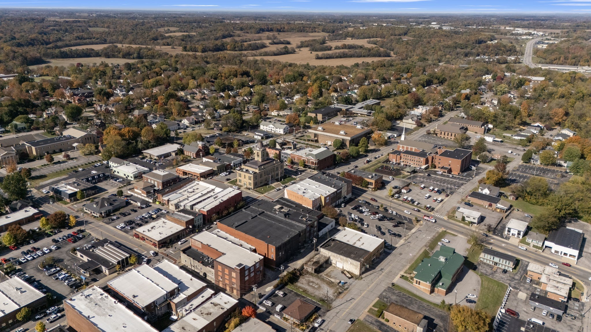 464 West Foxrun Springfield, TN 37172 - Photo 11 of 12 an aerial view of a city with lots of residential buildings