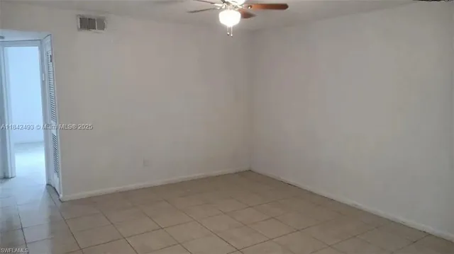 a view of an empty room