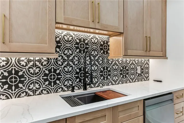 a living room with furniture and a couch