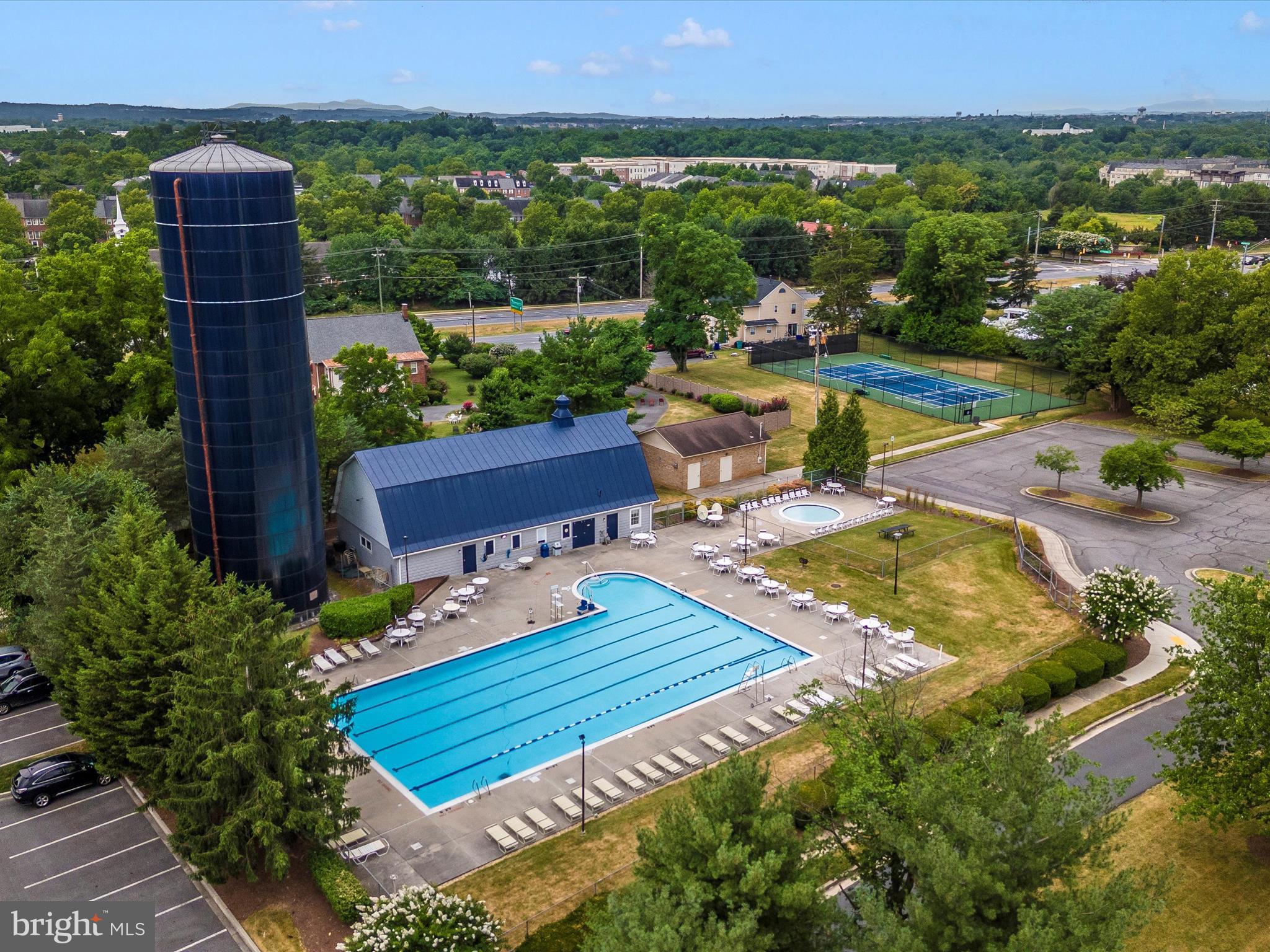 8204 Red Wing Court Frederick, MD 21701 - Photo 51 of 72 an aerial view of a house with pool lake view and mountain view