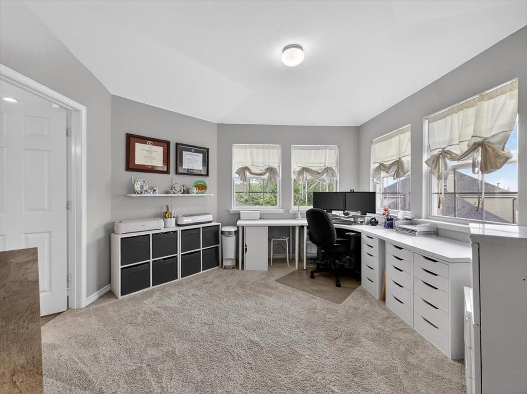 2679 Lake Ridge Drive Little Elm, TX 75068 - Photo 24 of 40 Home office featuring light carpet