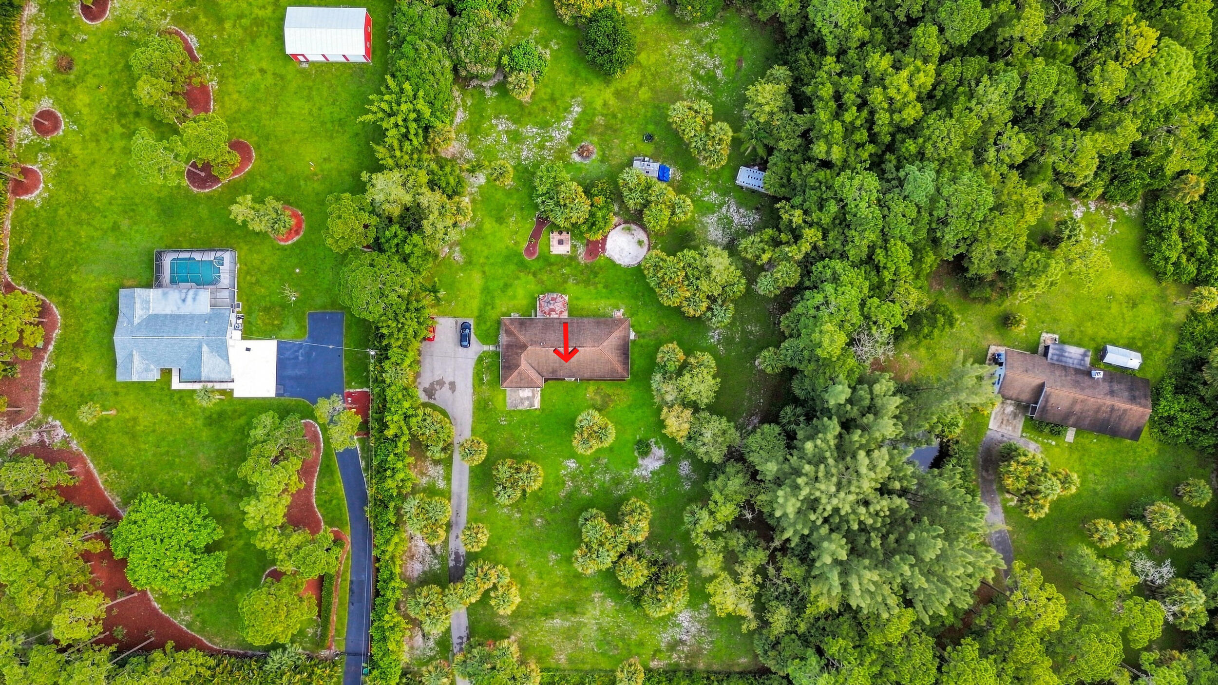 12871 Compton Road Loxahatchee Groves, FL 33470 - Photo 47 of 51 Overhead Acreage View
