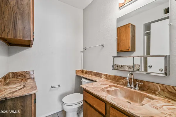 a bathroom with a sink and a toilet