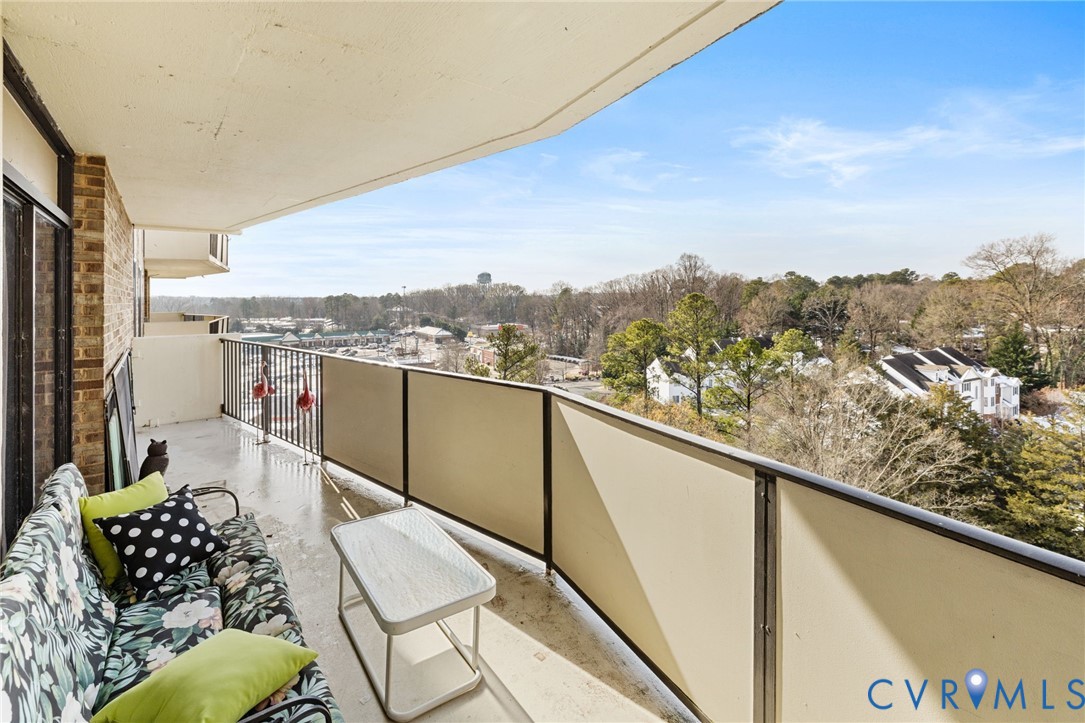 2956 Hathaway Road, Unit 903 Richmond, VA 23225 - Photo 21 of 27 a view of a city from a balcony