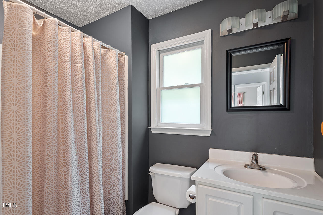 2108 Cedarbluff Court Raleigh, NC 27615 - Photo 28 of 38 a bathroom with a sink mirror and toilet