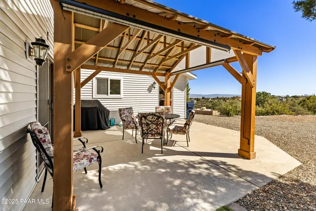 a view of a road with an ocean view