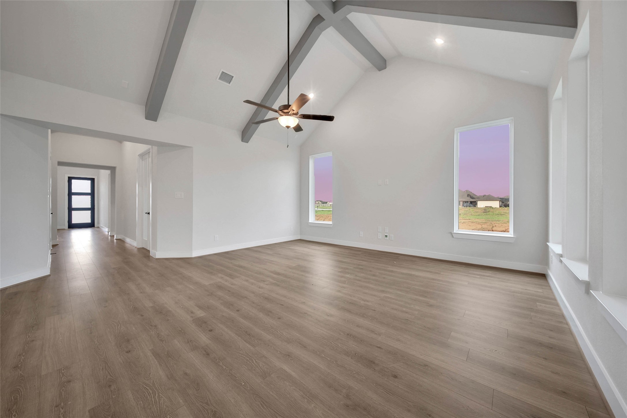 4610 Magnolia Bend Drive Rosharon, TX 77583 - Photo 6 of 48 wooden floor in an empty room with a window