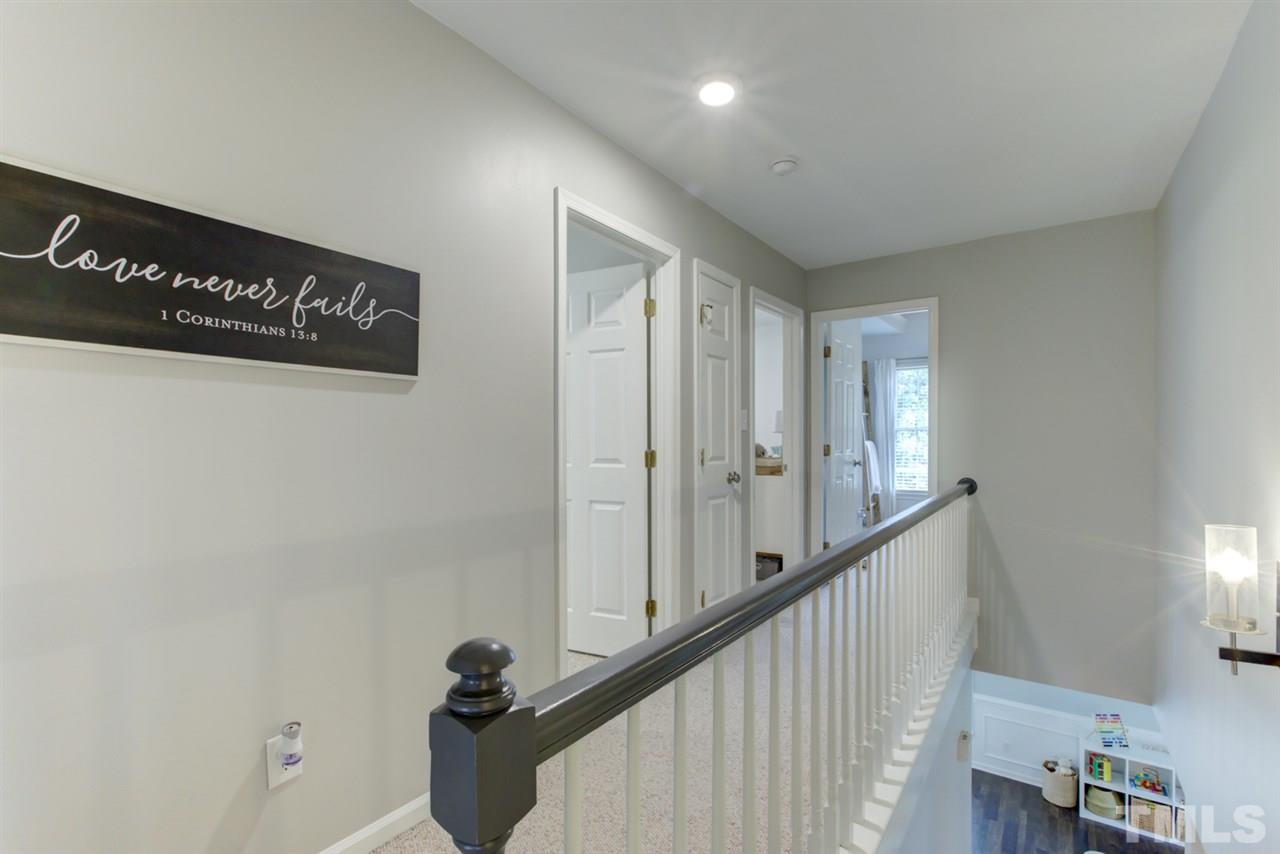 5516 Banwell Place Raleigh, NC 27613 - Photo 17 of 30 Second Floor landing with designer color paint