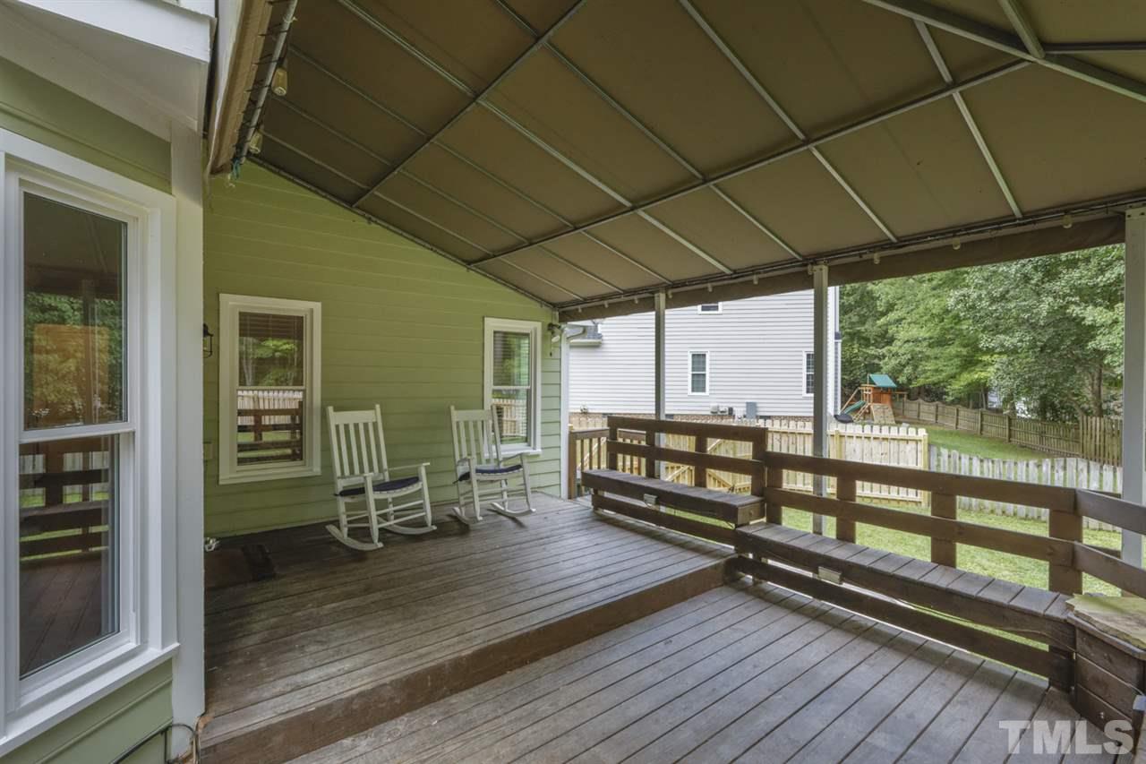 5516 Banwell Place Raleigh, NC 27613 - Photo 24 of 30 Two decks! This portion of deck is covered.