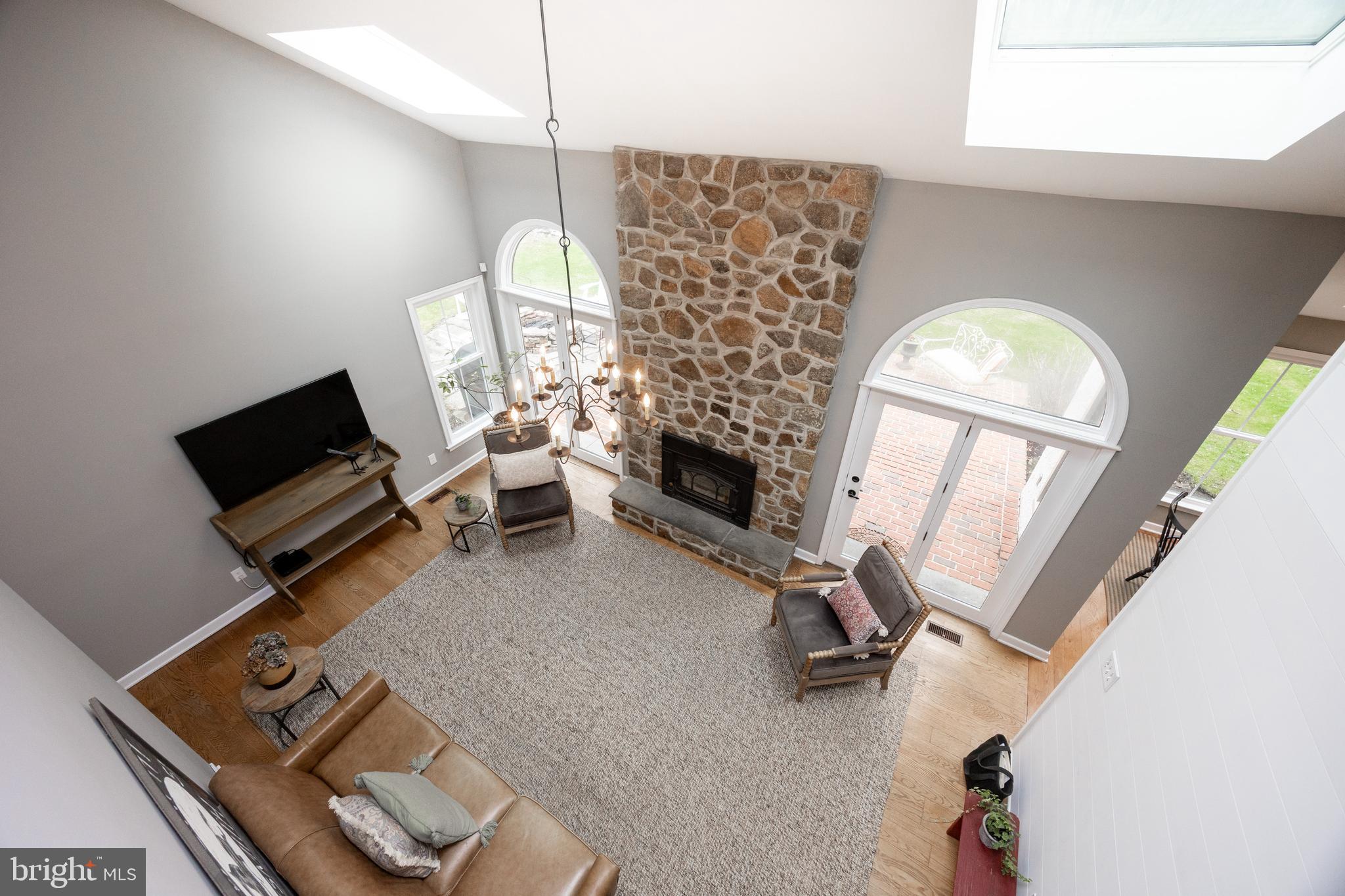 32 McLeod Pond Road Glenmoore, PA 19343 - Photo 33 of 61 floor to ceiling stone fireplace