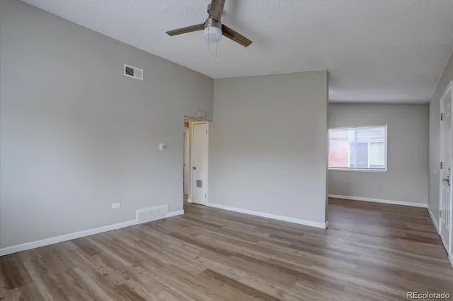 wooden floor in an empty room