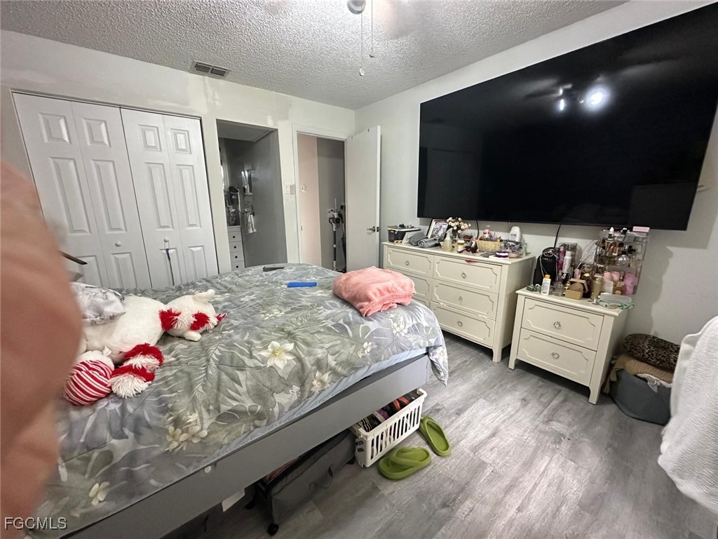 19 Pinewood Boulevard Lehigh Acres, FL 33936 - Photo 19 of 25 a bedroom that has a bed and a flat screen tv