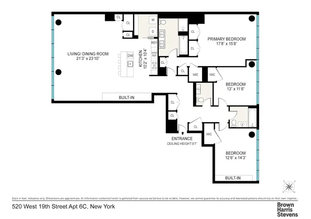 $3,150,000 | 520 West 19th Street, Unit 6C | Chelsea