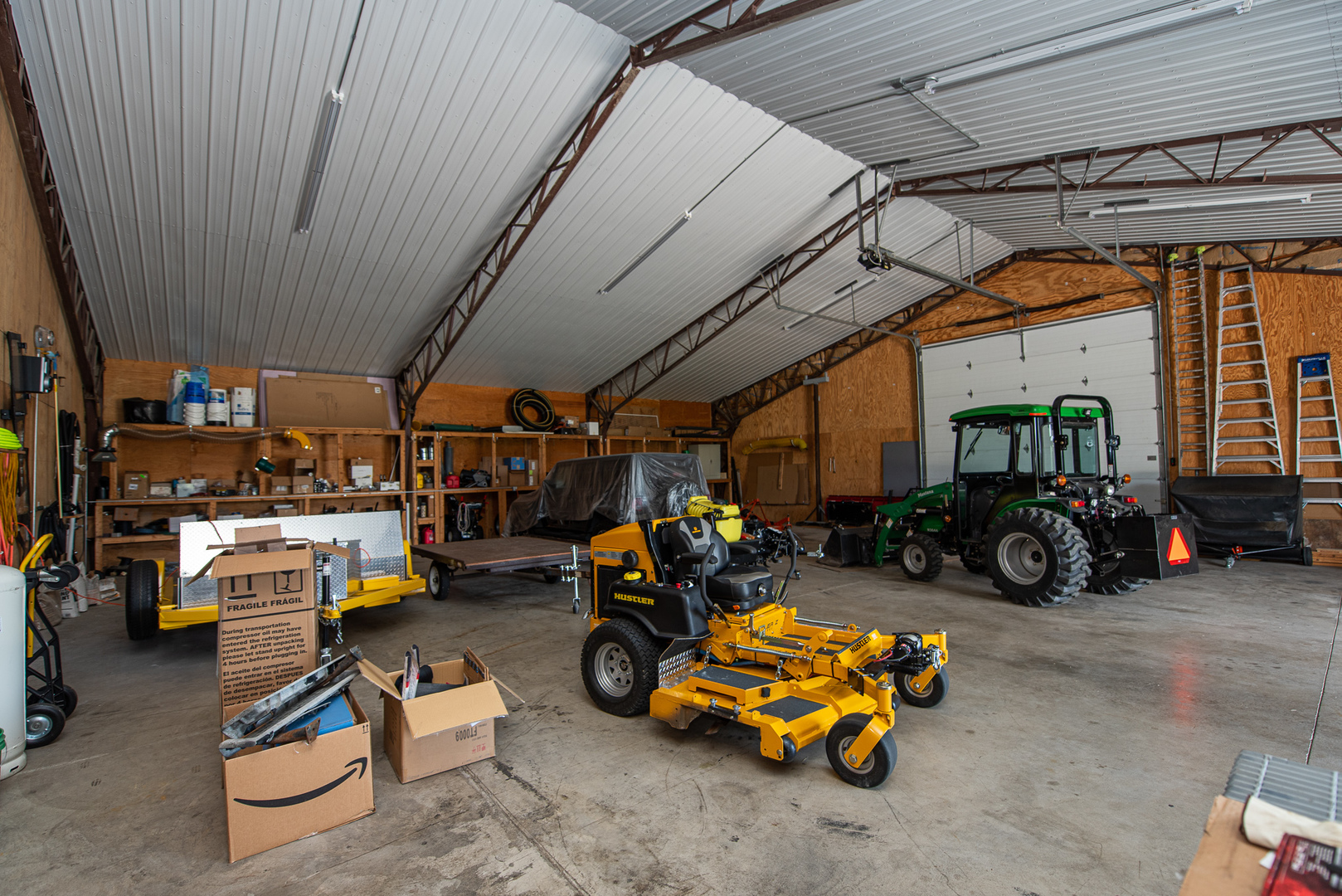 19657 West Sharp Road Elwood, IL 60421 - Photo 49 of 64 a view of a garage with parked cars