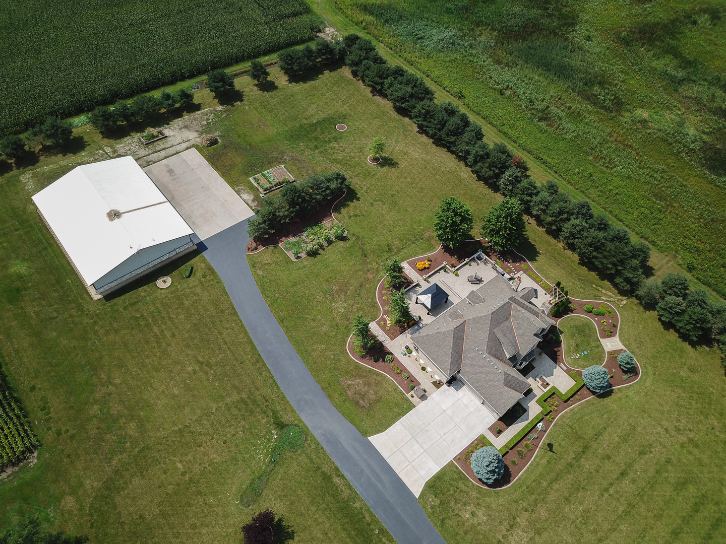 19657 West Sharp Road Elwood, IL 60421 - Photo 64 of 64 an aerial view of a house with a yard