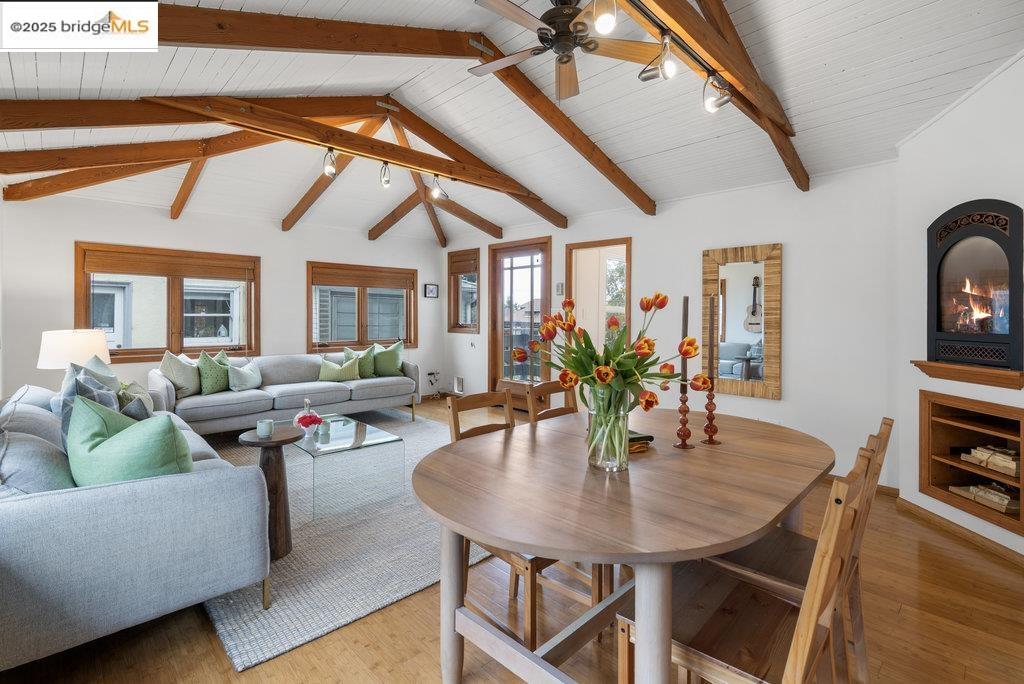 2587 Piedmont Avenue, Unit 3 Berkeley, CA 94704 - Photo 10 of 33 a view of a dining room with furniture and wooden floor