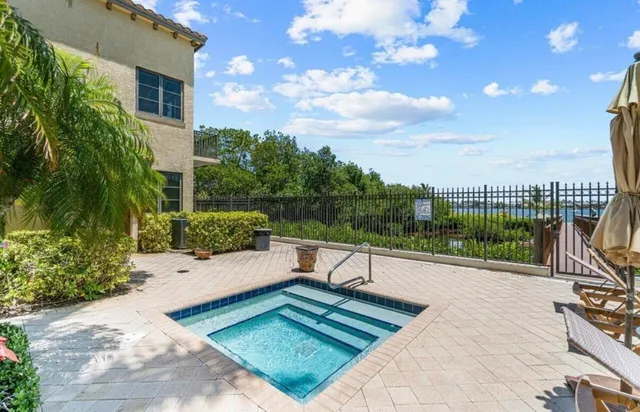 a view of a terrace with sitting area