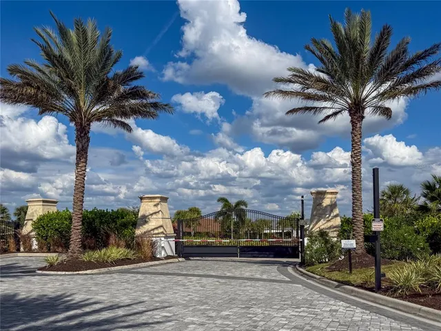 an aerial view of a house with a swimming pool