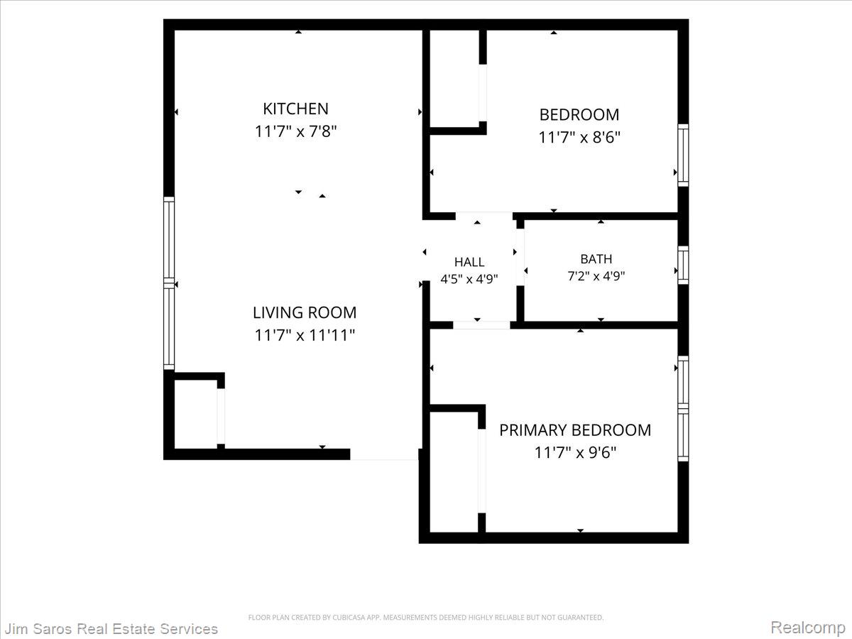 4735 Rohns Street, Unit 1B Detroit, MI 48214 - Photo 14 of 14 Floor plan