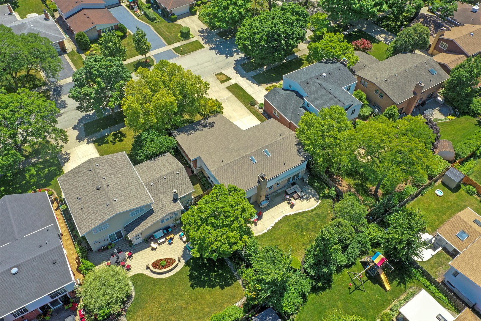 2130 Birch Street Park Ridge, IL 60068 - Photo 47 of 47 an aerial view of residential house with outdoor space and trees all around