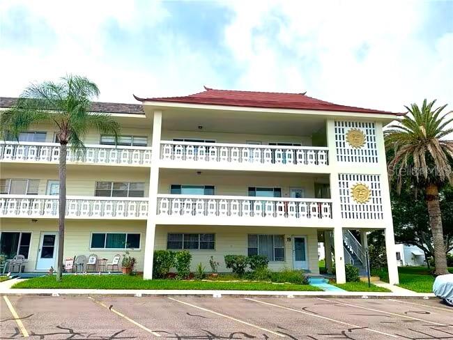 a front view of school