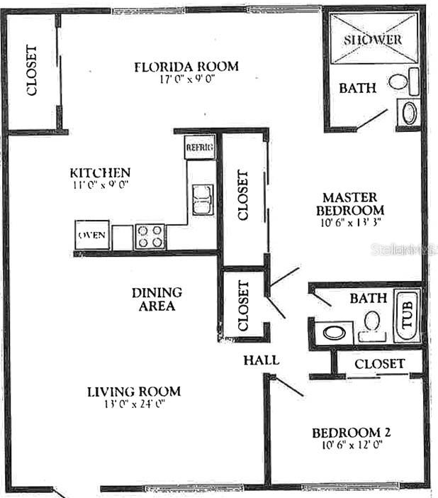 2451 Canadian Way, Unit 59 Clearwater, FL 33763 - Photo 4 of 58 a picture of a floor plan