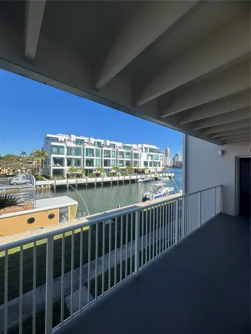 a view of city from a balcony